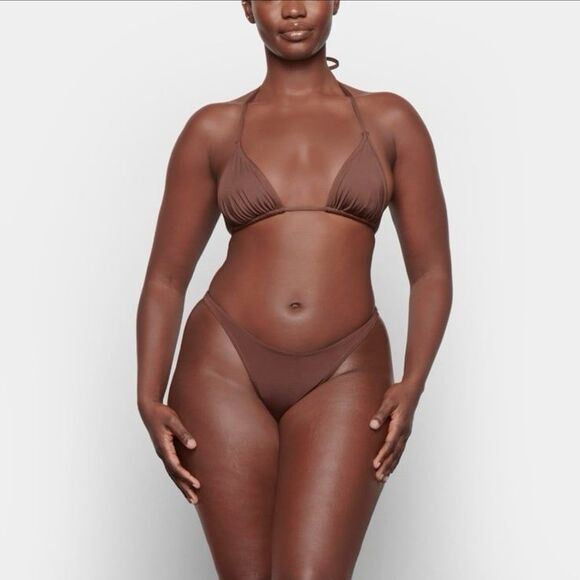 SKIMS Other - Skims Signature Swim Thong Cocoa Large